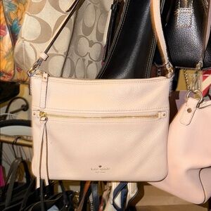 Kate Spade Cream Leather Crossbody Bag